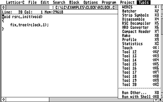 Lattice C atari screenshot