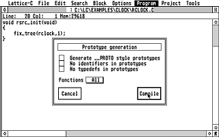 Lattice C atari screenshot