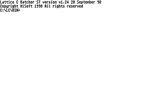 Lattice C atari screenshot