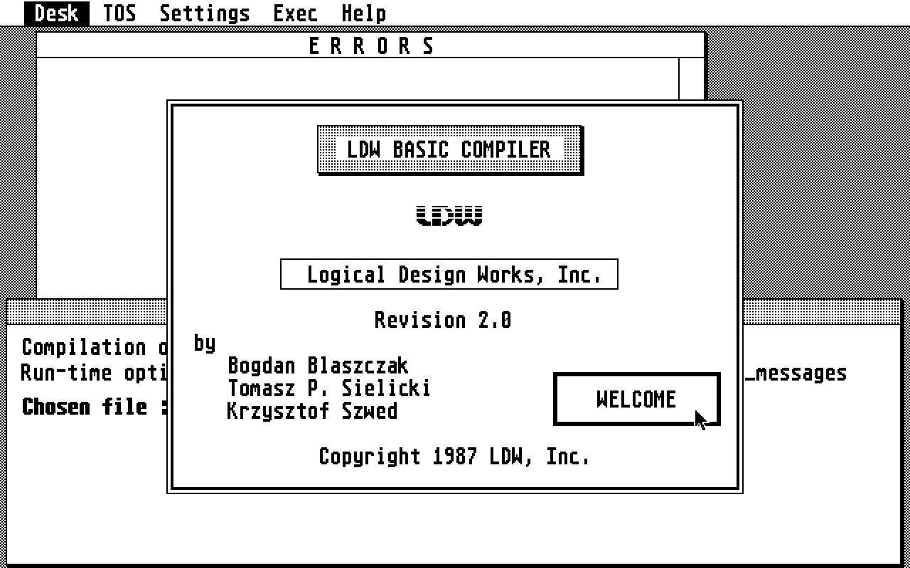 LDW BASIC Compiler — screenshot 1