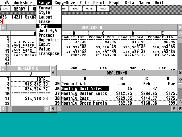 LDW Power Spreadsheet atari screenshot