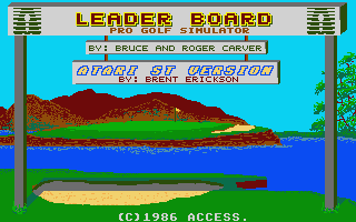 Leader Board Birdie atari screenshot
