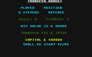 League Challenge atari screenshot