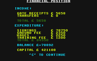 League Challenge atari screenshot