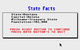 Learn the States atari screenshot