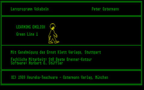 Learning English 1 - Green Line atari screenshot