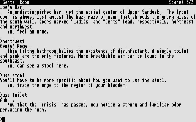 Leather Goddesses of Phobos atari screenshot
