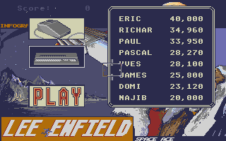 Lee Enfield - Space Ace atari screenshot