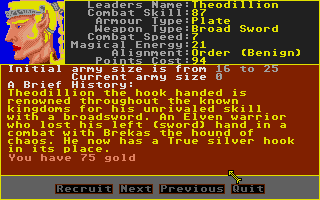 Legend atari screenshot