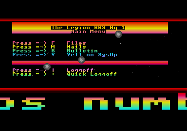 Legion BBS HQ Demo III atari screenshot