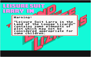 Leisure Suit Larry I - In the Land of the Lounge Lizards atari screenshot