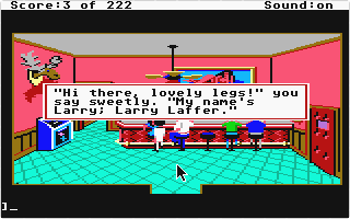 Leisure Suit Larry I - In the Land of the Lounge Lizards atari screenshot