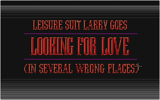 Leisure Suit Larry II - Goes Looking for Love in Several Wrong Places atari screenshot