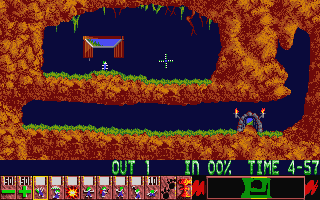 Lemmings atari screenshot