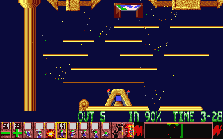 Lemmings atari screenshot