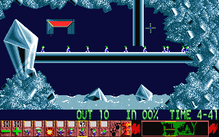 Lemmings atari screenshot