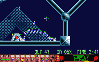 Lemmings atari screenshot