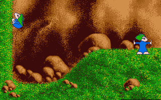 Lemmings atari screenshot