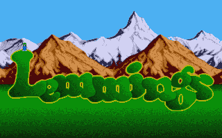 Lemmings atari screenshot