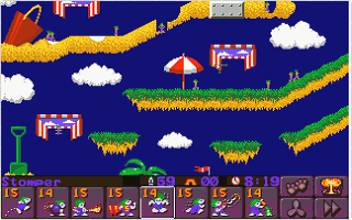 Lemmings II - The Tribes atari screenshot