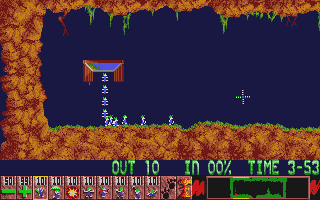 Lemmings atari screenshot