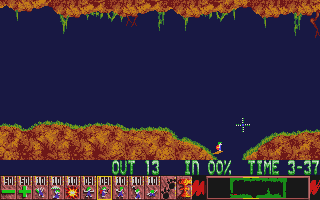 Lemmings atari screenshot