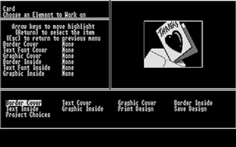 Let's Make Greeting Cards atari screenshot