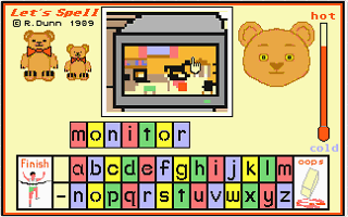 Let's Spell at Home atari screenshot