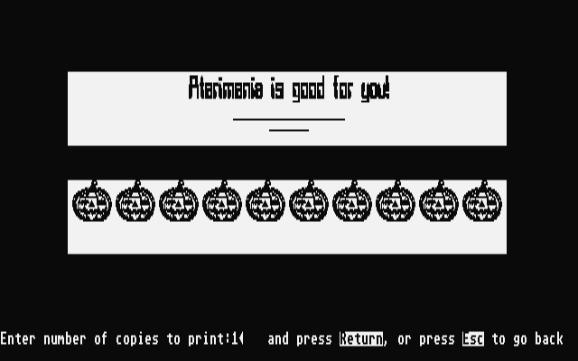 Let's Make Caldendars & Stationery atari screenshot