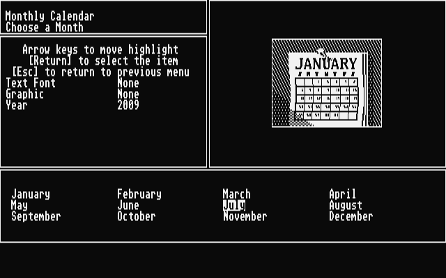 Let's Make Caldendars & Stationery atari screenshot