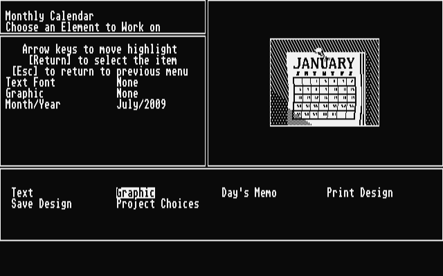 Let's Make Caldendars & Stationery atari screenshot