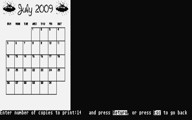 Let's Make Caldendars & Stationery atari screenshot