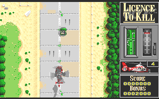 Licence to Kill atari screenshot