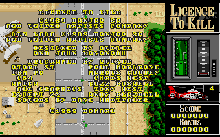 Licence to Kill atari screenshot