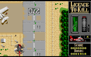 Licence to Kill atari screenshot