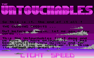 Light Speed Demo (The) atari screenshot