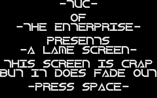 Light Speed Demo (The) atari screenshot