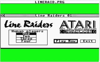 Line Raiders atari screenshot