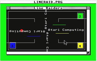 Line Raiders atari screenshot