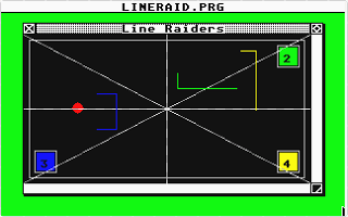 Line Raiders atari screenshot