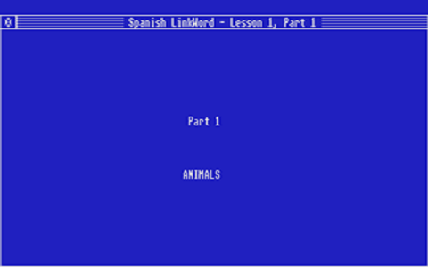 Linkword Spanish atari screenshot