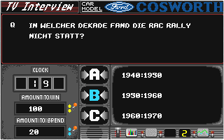 Lombard RAC Rally atari screenshot