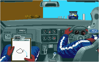 Lombard RAC Rally atari screenshot