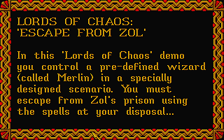 Lords of Chaos - Escape from Zol — screenshot 1