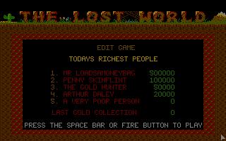 Lost World (The) atari screenshot