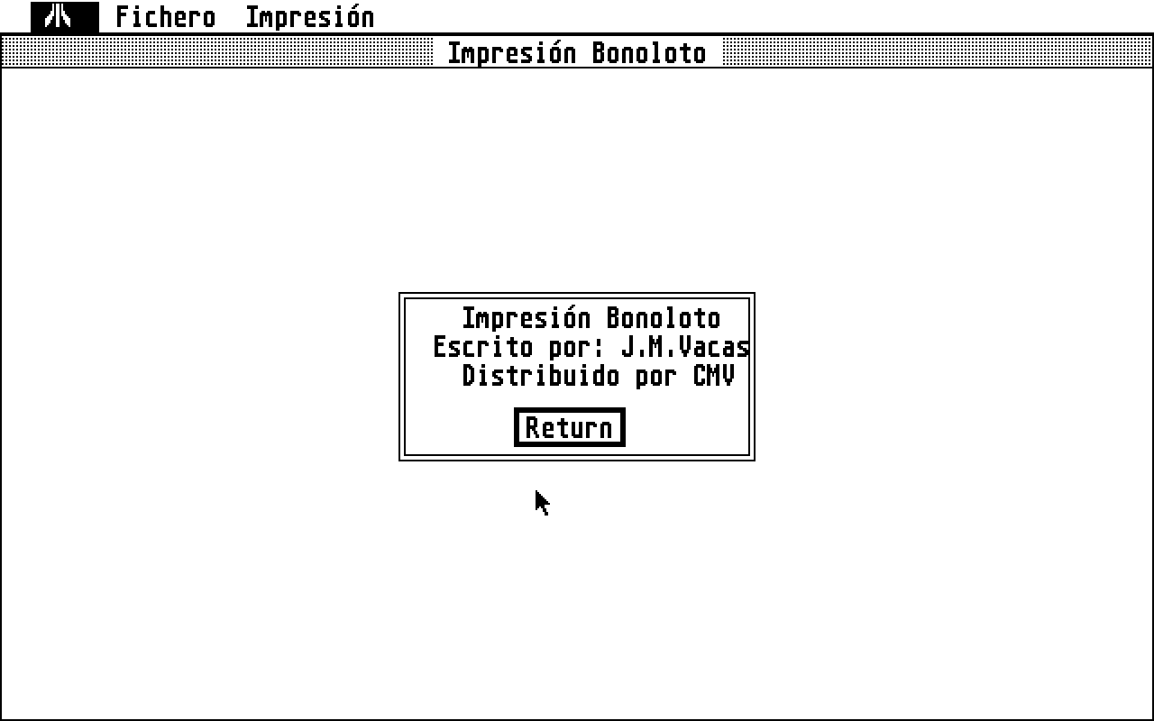 Loteria Primitiva atari screenshot
