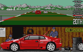 Lotus Esprit Turbo Challenge atari screenshot