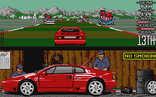 Lotus Esprit Turbo Challenge atari screenshot