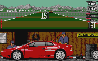 Lotus Esprit Turbo Challenge atari screenshot