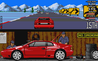 Lotus Esprit Turbo Challenge atari screenshot